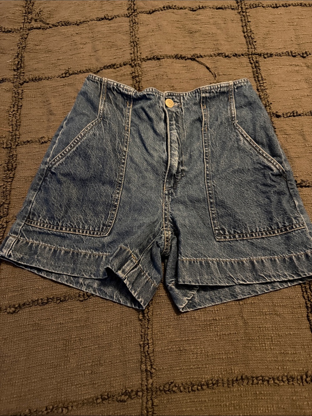 Ralph Lauren Dark Blue Denim Patch Pocket Shorts